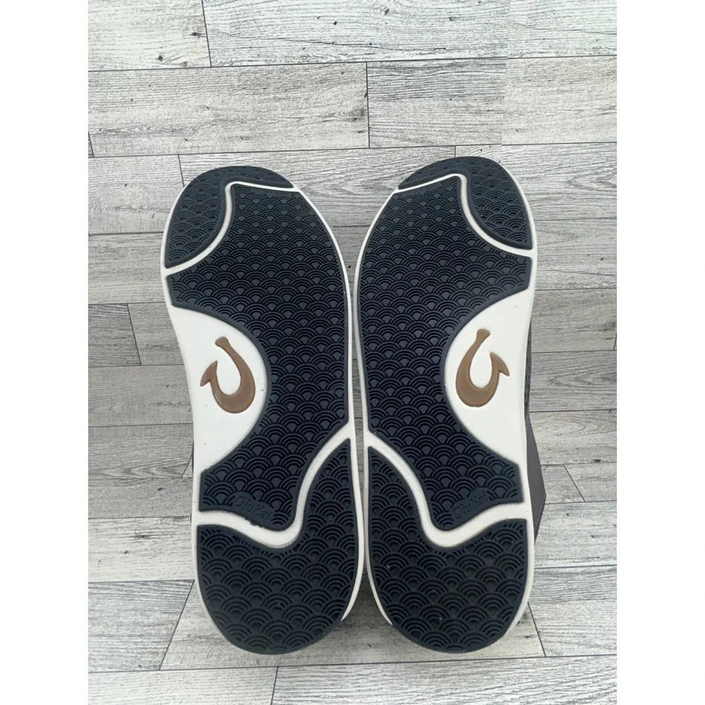 OluKai Lae'ahi Men Sz 10.5 Dark Grey Mesh Slip On Sneakers 10443-PVPV Pavement‎